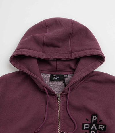 by Parra A Cross To Bear Zip Hoodie - Purple