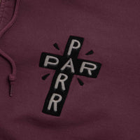 by Parra A Cross To Bear Zip Hoodie - Purple thumbnail