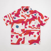 by Parra Abstract Mountain Short Sleeve Shirt in Red thumbnail