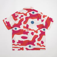 by Parra Abstract Mountain Short Sleeve Shirt in Red thumbnail