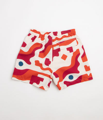 by Parra Abstract Mountain Swim Shorts in Red