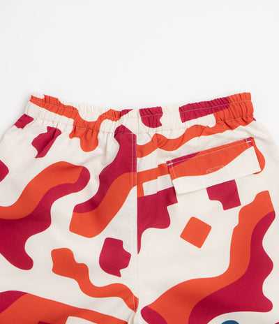 by Parra Abstract Mountain Swim Shorts in Red