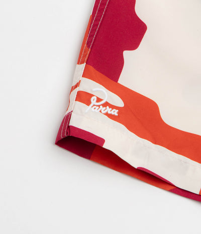by Parra Abstract Mountain Swim Shorts in Red
