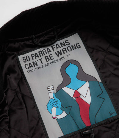 by Parra All The Best Varsity Jacket - Black