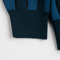 by Parra Aqua Weed Waves Knitted Polo Shirt in Multi thumbnail