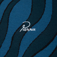by Parra Aqua Weed Waves Knitted Polo Shirt in Multi thumbnail