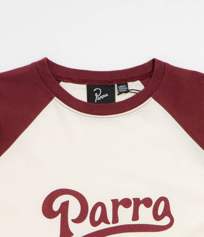 by Parra Baller Of The Based Raglan Long Sleeve T-Shirt in Dark Red