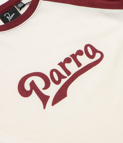 by Parra Baller Of The Based Raglan Long Sleeve T-Shirt in Dark Red