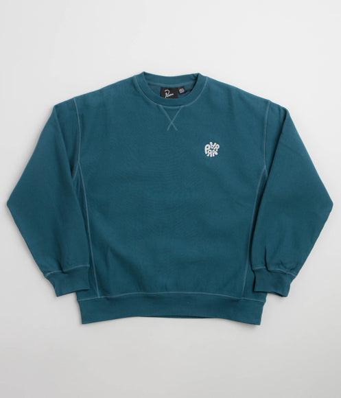 by Parra Balloon Logo Cross-Grain Crewneck Sweatshirt - Blue