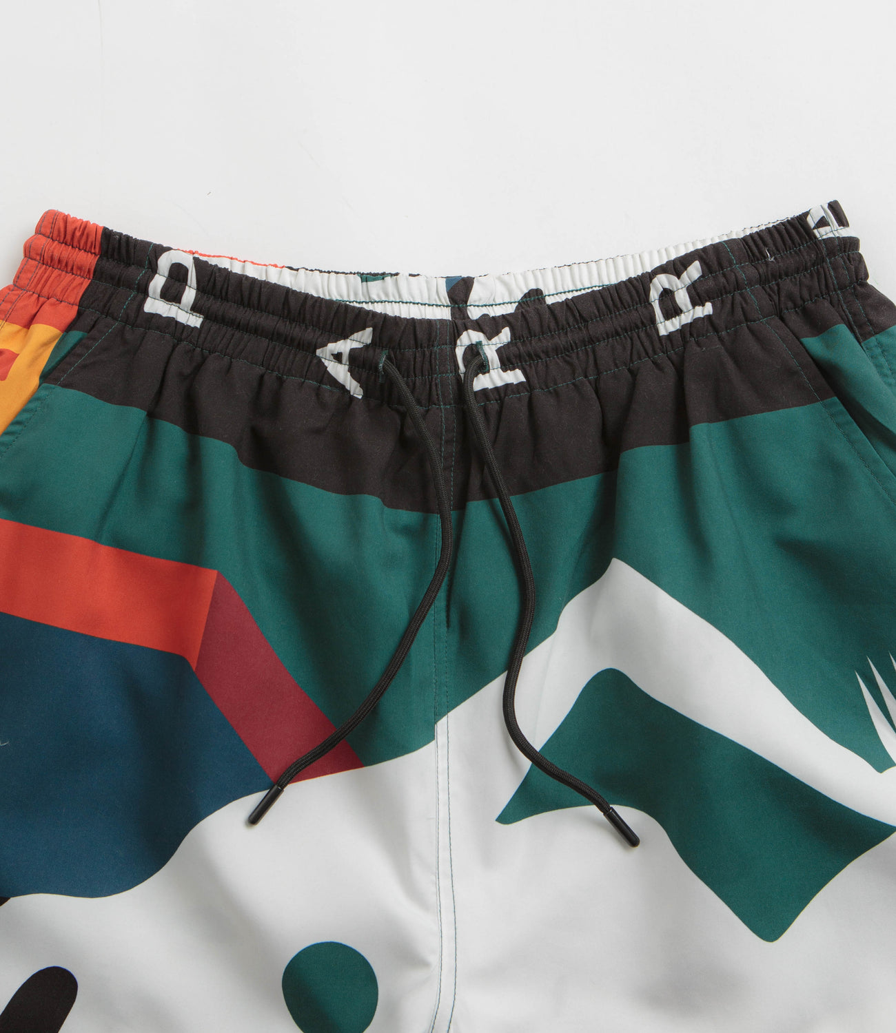 by Parra Beached In White Swim Shorts - Multi | Flatspot