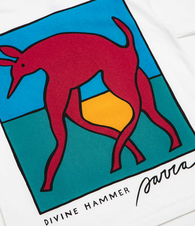 by Parra Bear Dog Hammer T-Shirt - White