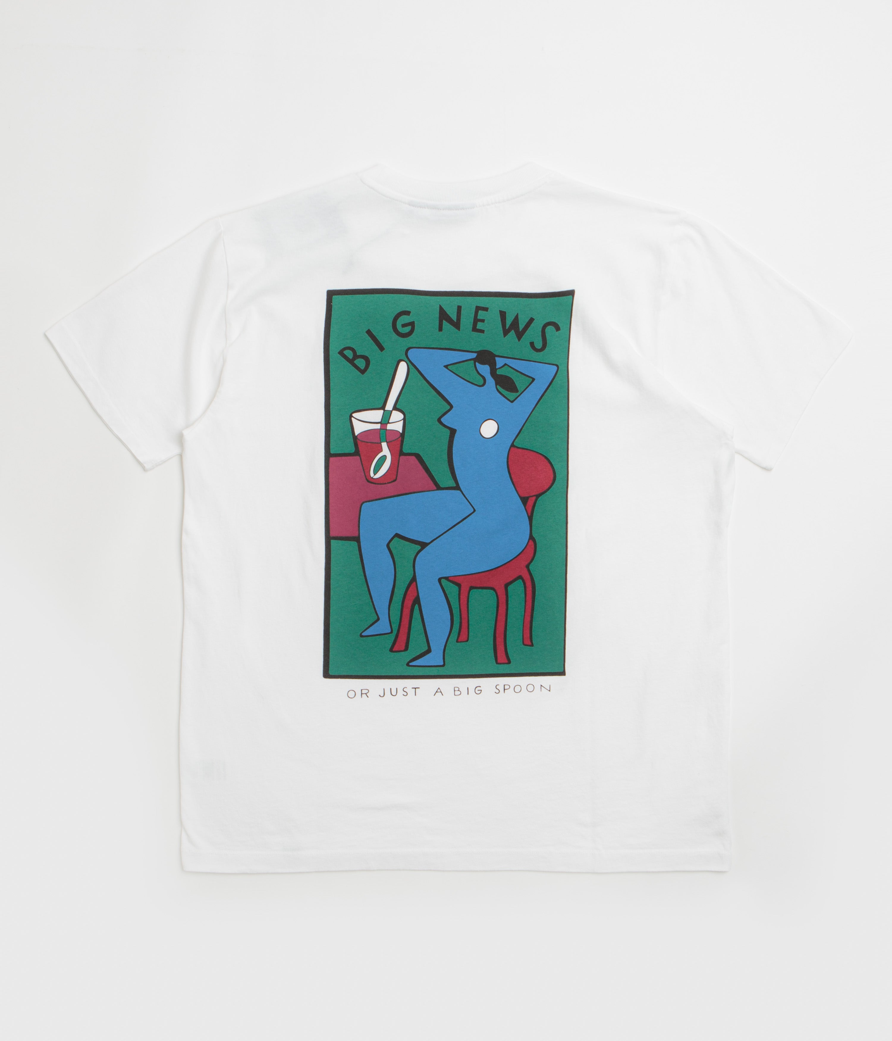 by Parra Big News T-Shirt in White