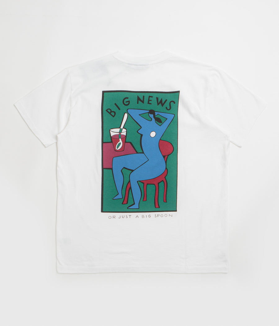 by Parra Big News T-Shirt in White