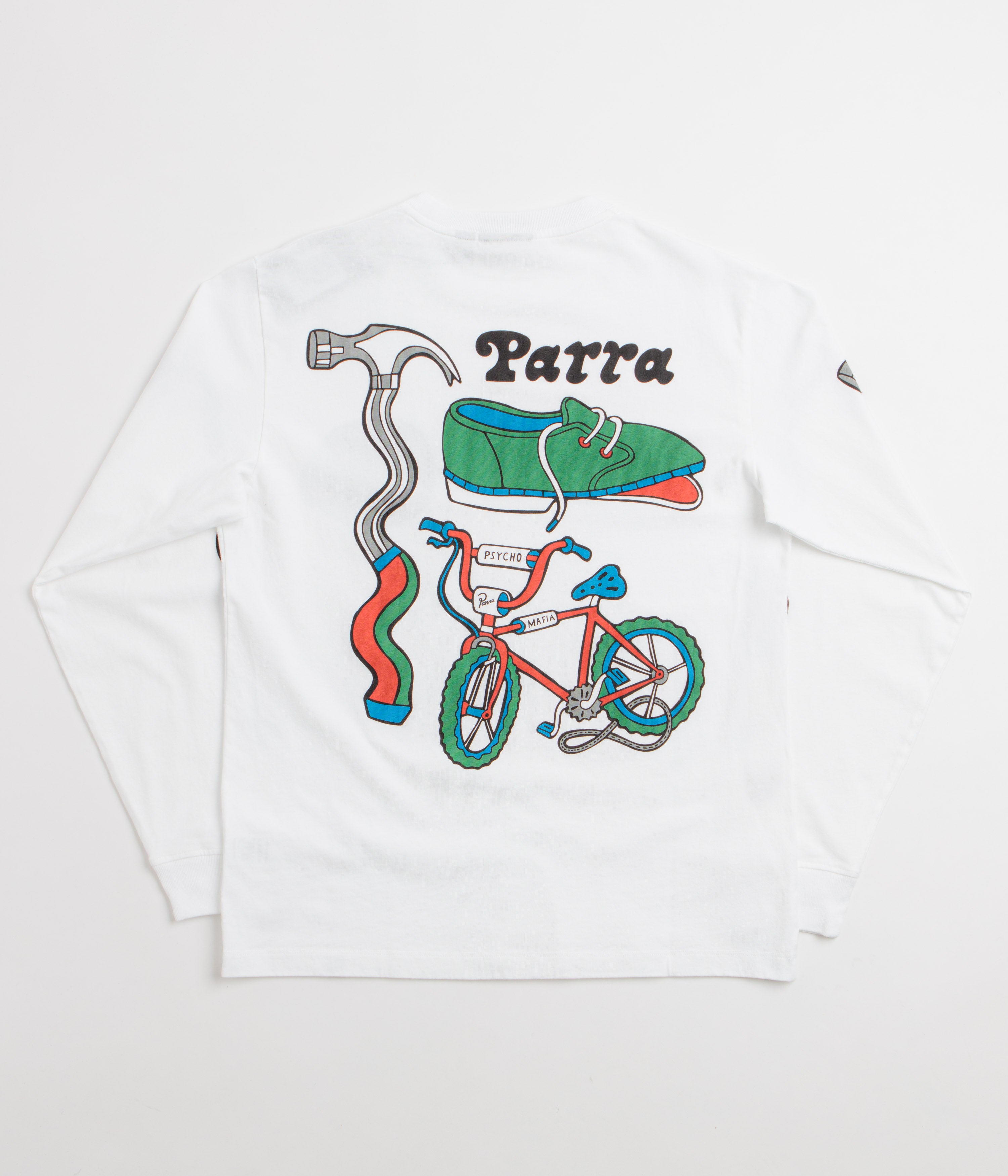 by Parra Bike Hammer Long Sleeve T-Shirt - White