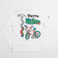 by Parra Bike Hammer Long Sleeve T-Shirt - White thumbnail