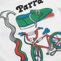 by Parra Bike Hammer Long Sleeve T-Shirt - White thumbnail
