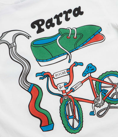 by Parra Bike Hammer Long Sleeve T-Shirt - White