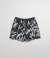 by Parra Birds Fly Free Swim Shorts in Black