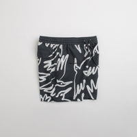 by Parra Birds Fly Free Swim Shorts in Black thumbnail