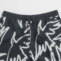 by Parra Birds Fly Free Swim Shorts in Black thumbnail