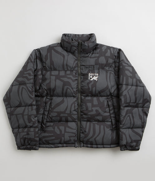 by Parra Broken FTP Puffer Jacket - Black