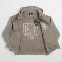by Parra Bunch Of Trees Zip Hoodie - Greyish Green thumbnail