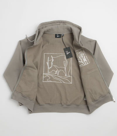 by Parra Bunch Of Trees Zip Hoodie - Greyish Green