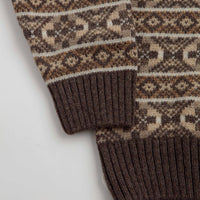 by Parra Cactus Bull Knitted Crewneck Sweatshirt - Brown thumbnail