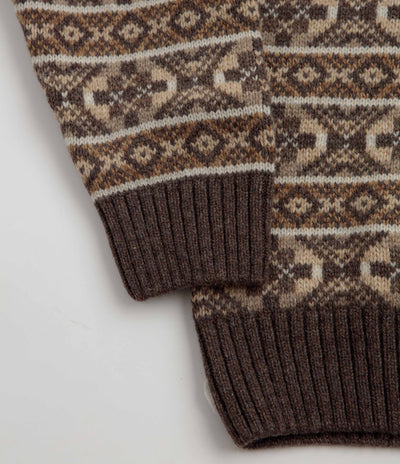 by Parra Cactus Bull Knitted Crewneck Sweatshirt - Brown