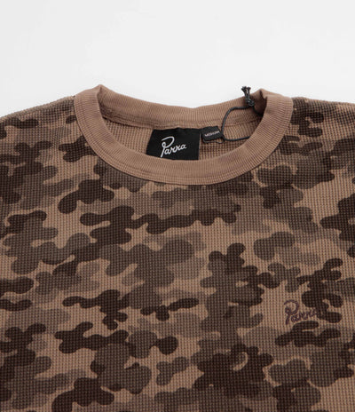 by Parra Camo Woofles Long Sleeve T-Shirt - Brown