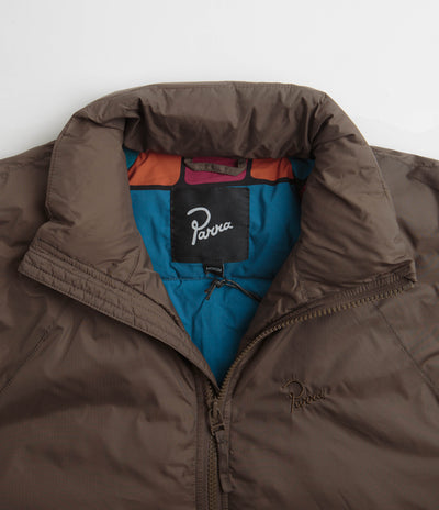 by Parra Canyons All Over Jacket - Coffee Brown