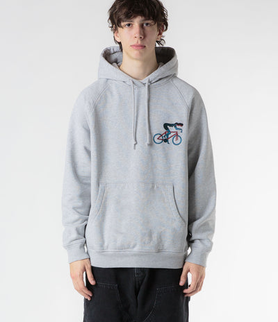by Parra Cat Defense Hoodie in Heather Grey