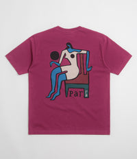 by Parra Chair Baller T-Shirt in Dark Magenta