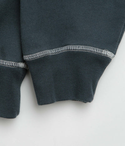 Parra Postcode by Parra Circled Script Logo Hoodie - Dark Blue | flatspot
