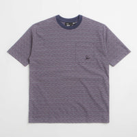 by Parra Crooked Stripe T-Shirt in Blue thumbnail