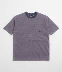 by Parra Crooked Stripe T-Shirt in Blue