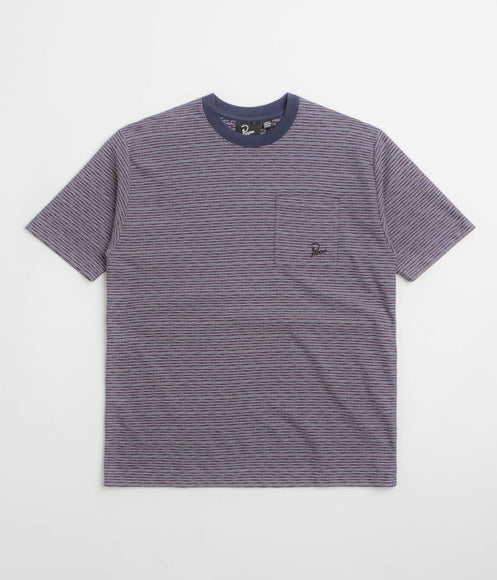 by Parra Crooked Stripe T-Shirt - Blue