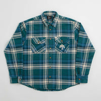 by Parra Crow Flannel Shirt - Pine Green thumbnail