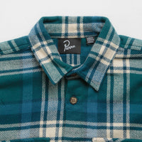 by Parra Crow Flannel Shirt - Pine Green thumbnail