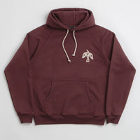 by Parra Crow Logo Hoodie - Dark Burgundy thumbnail