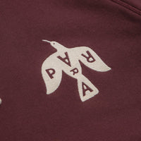 by Parra Crow Logo Hoodie - Dark Burgundy thumbnail