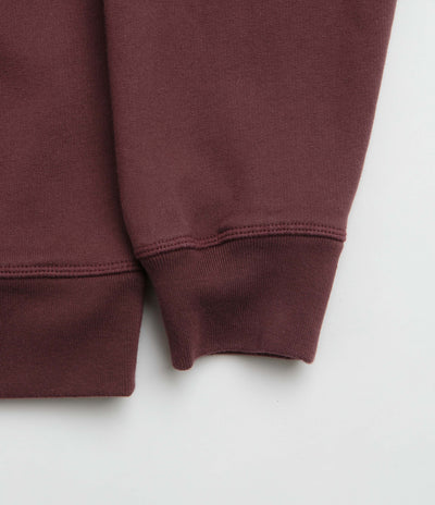 by Parra Crow Logo Hoodie - Dark Burgundy
