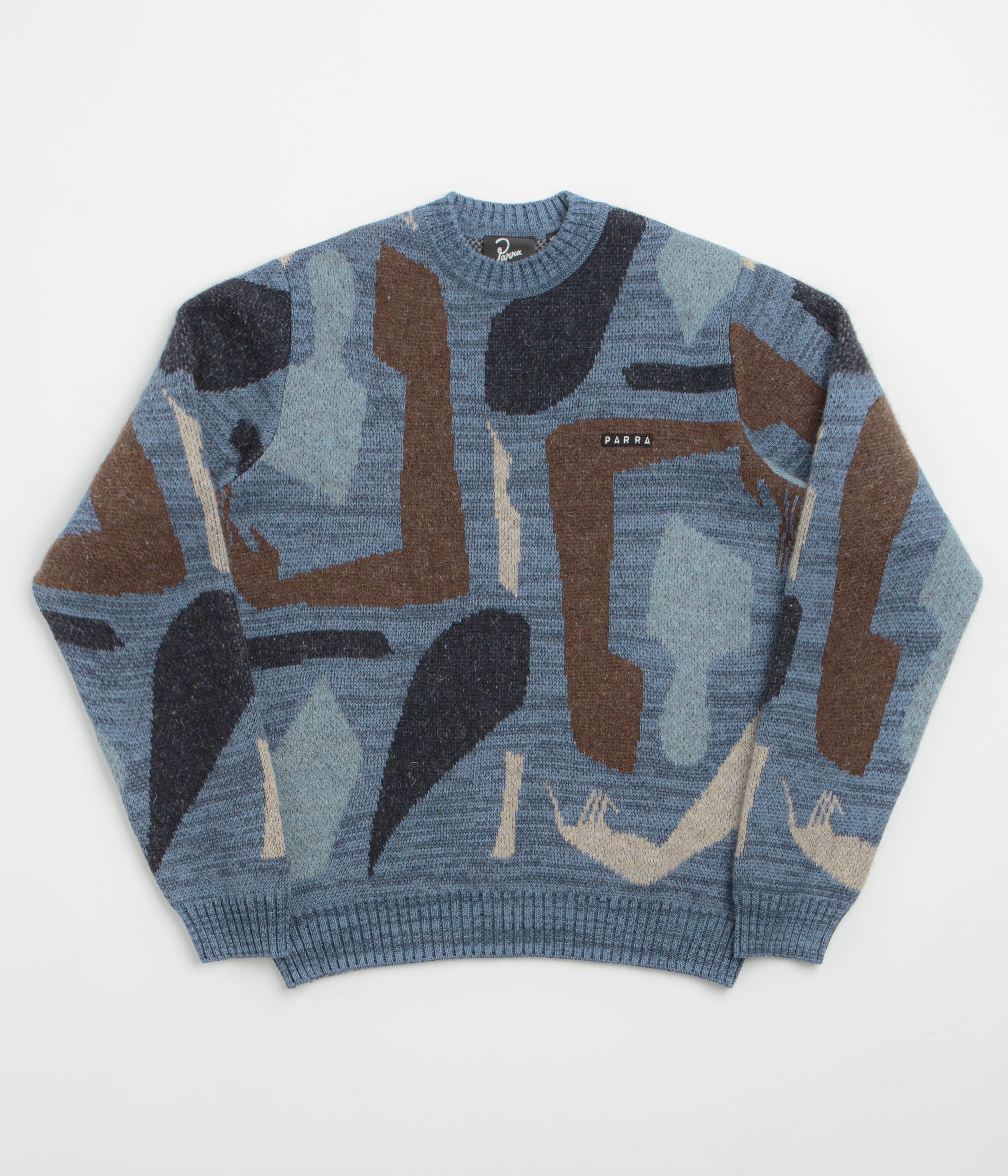 by Parra Detached Knitting Sweatshirt in Blue
