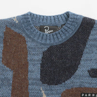 by Parra Detached Knitting Sweatshirt - Blue thumbnail