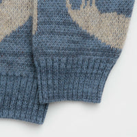 by Parra Detached Knitting Sweatshirt - Blue thumbnail