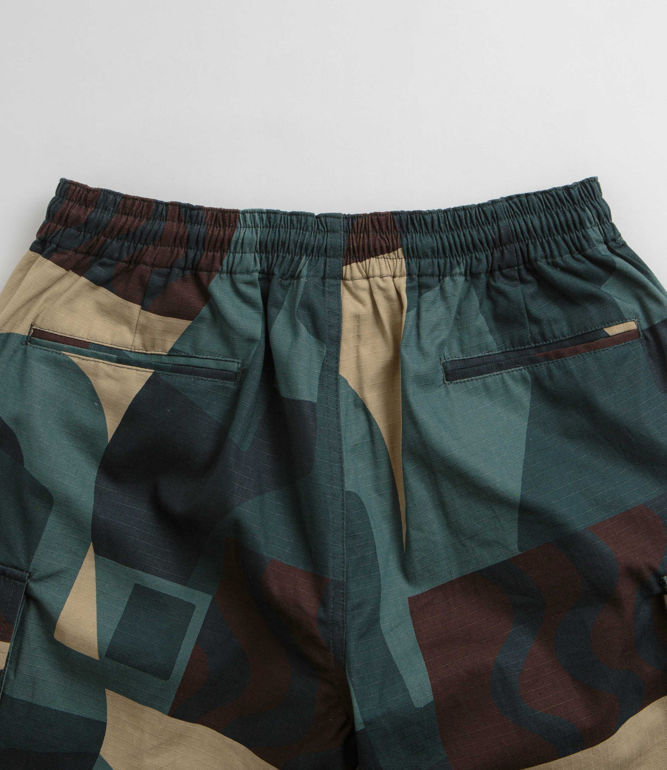 by Parra Distorted Camo Shorts - Green | Flatspot