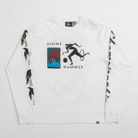 by Parra Divine Hammer Long Sleeve T-Shirt in White thumbnail
