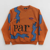 by Parra Early Grab Crewneck Sweatshirt - Sienna Orange thumbnail