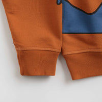 by Parra Early Grab Crewneck Sweatshirt - Sienna Orange thumbnail