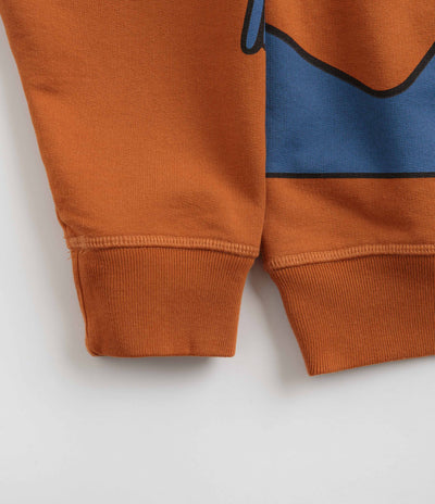 by Parra Early Grab Crewneck Sweatshirt - Sienna Orange